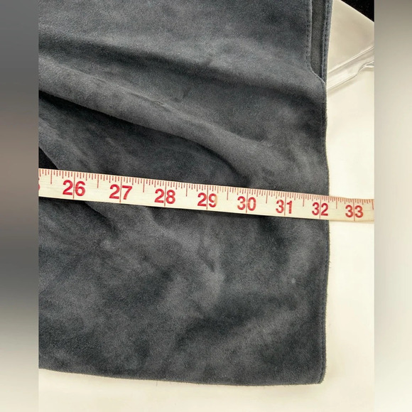 ISABEL MARANT  Robe Aleati Goat Leather Dress Dark Blue Faded Night Size 36 US 4 - Picture 16 of 16